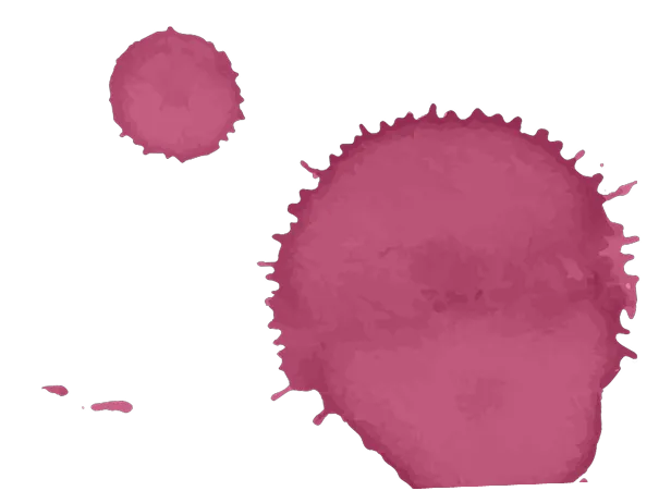 Illustration tache de vin rouge.