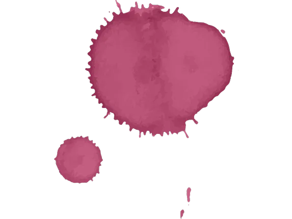 Illustration tache de vin rouge.